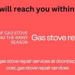 Tips of Gas Stove during the Rainy Season