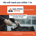 Tips of Gas Stove during the Rainy Season